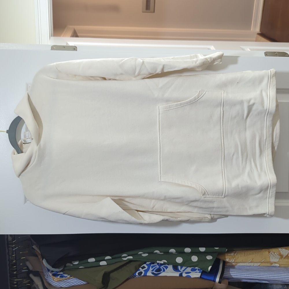 H&M Cream Hoodie Sweater Dress